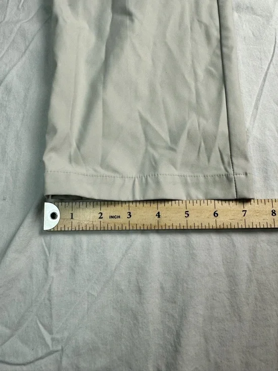 🤍 Nike Dri-FIT Golf Pants Beige Straight Leg Performance Women 12 8884 🤍 - Picture 5 of 13